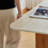  Beige Rectangle Stone Dining Tables-1319226880