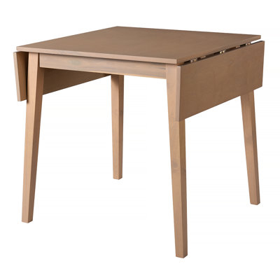 29"- 45" Extendable Dining Table for 4, Folding Kitchen Table with Rubberwood Legs