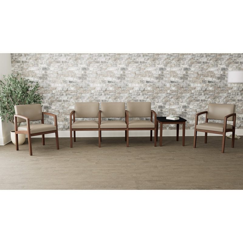 Ensemble de meubles de qualité commerciale en bois Lenox, Noyer Riftwood, Modena blé