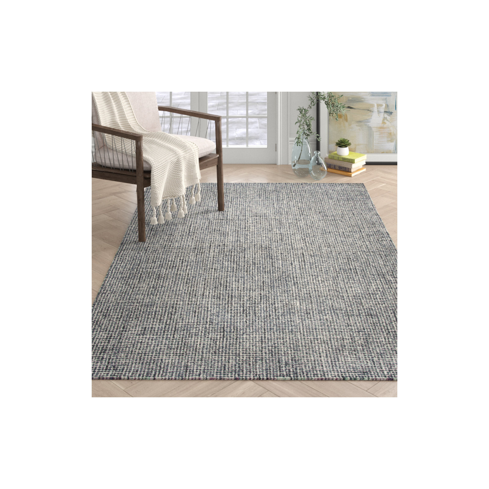 Britley Hand Tufted Wool Rug, Rectangle 8' x 10'