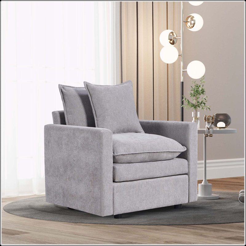 Canapé Chenille, Gris