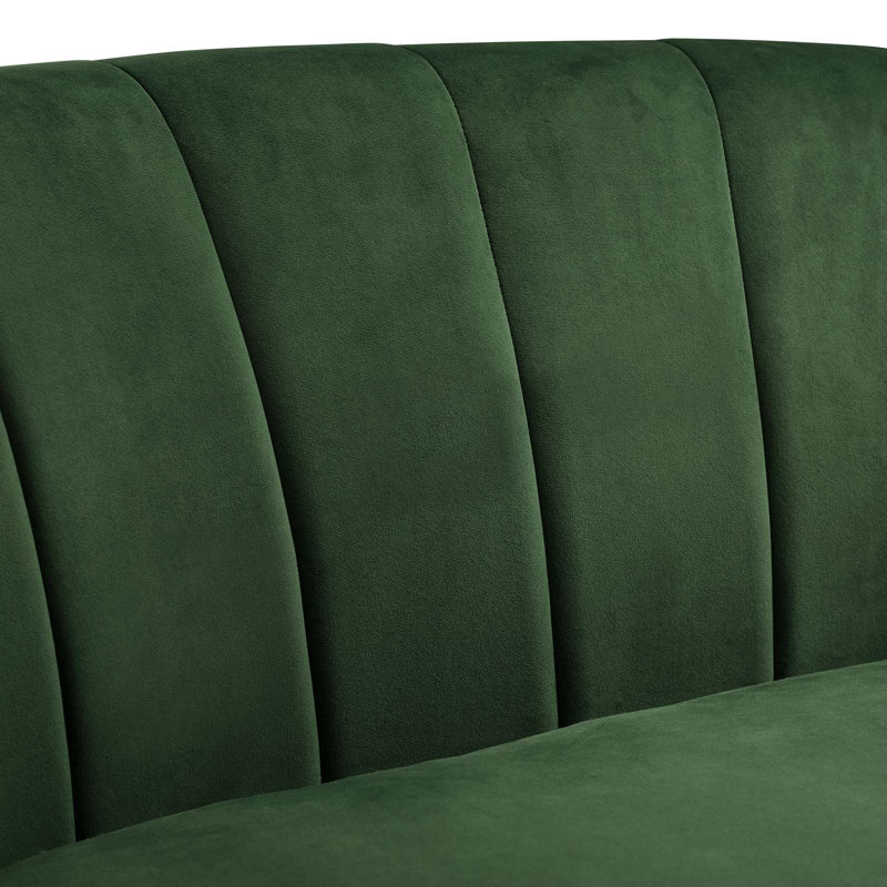 Fauteuil 28 po en velours, Velours émeraude