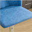 Tabouret de bar pivotant avec hauteur de siège réglable et base chromée, ensemble de 2 coussins de dossier en polyuréthane souple avec dossier plein-653237939