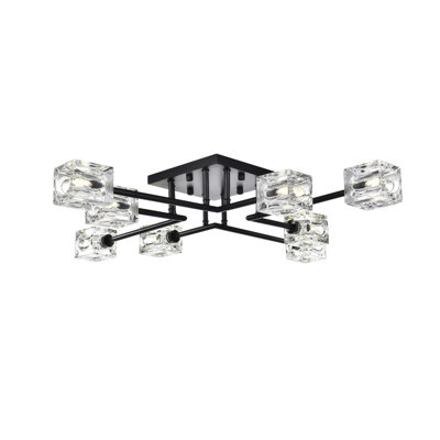 Elick Glass Semi Flush Mount