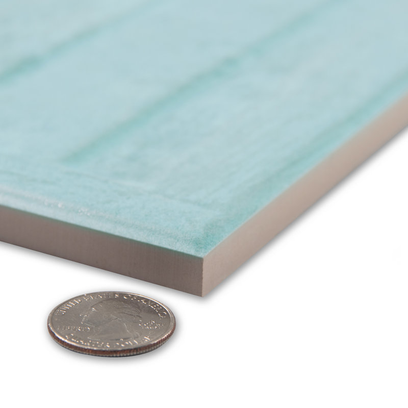 Habanera Decor 11-7/8 In. X 35-1/2 In. Ceramic Wall Tile, Blue