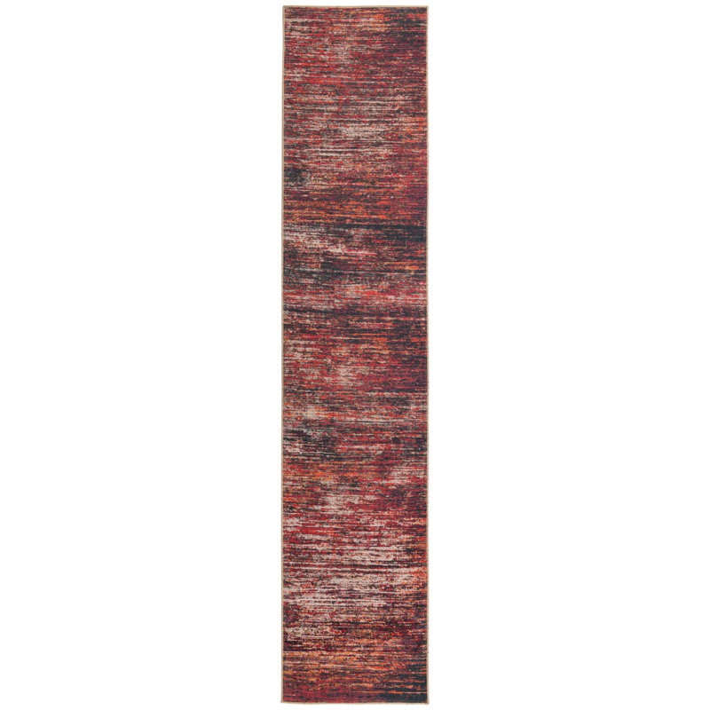 Ikhasa Chenille Abstract Indoor Rug, Runner 2'6" x 12'