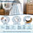 Vintage Oriental Geometric Area Rug, Washable Non-Slip Low-Pile Carpet, Foldable Portable Tribal Print Rug for Living Room, Bedroom, Kitchen, Hallway-2110840030-2110840016