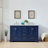 Terti 60'' Double Bathroom Vanity with Marble Top