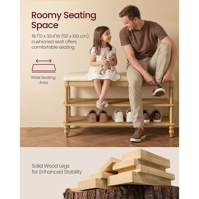 8 Pair Shoe Storage Bench