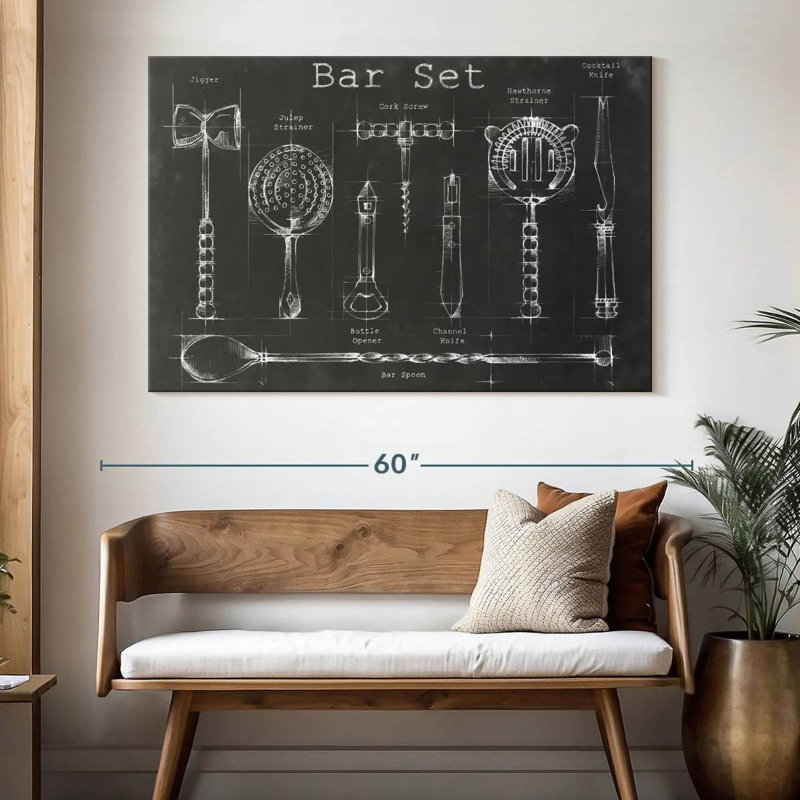 Bar Set, 34" H x 51" W
