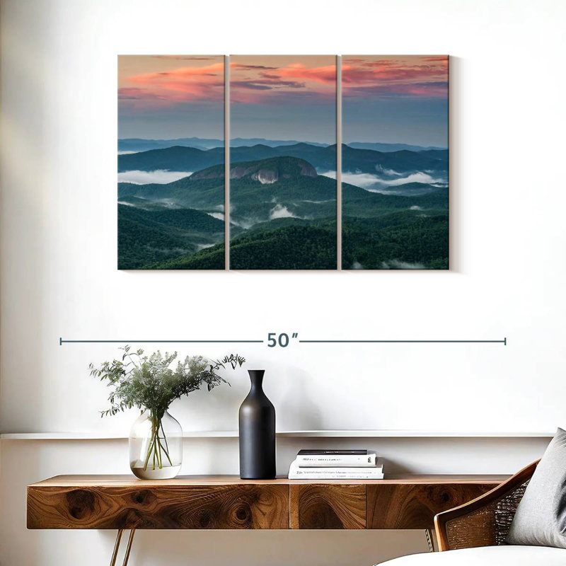 Misty Blue Ridge Mountains, H 24 po x l 38 po
