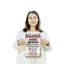 Enseigne en plastique 8 po x 12 po «Wanted Good Woman Clean Fish Have Boat»