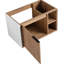 Meuble-lavabo de 30 po, porte à fermeture douce, teinte imitation chêne, style moderne, 1 2 tablettes, armoire de contreplaqué, fixation murale, chêne, fabrication