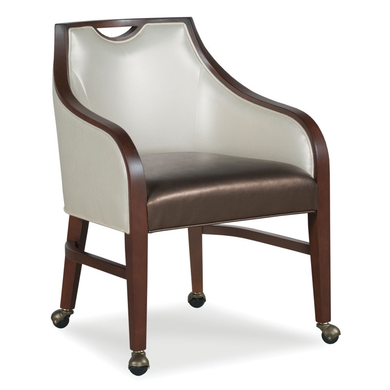 Anthony 24" W Armchair, Walnut, 9508 Sand Olefin