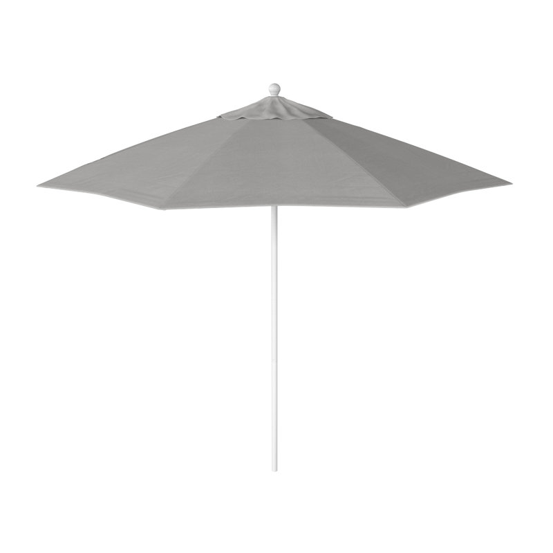 Parasol de marché octogonal 9 pi Willa, Toile granit Sunbrella®, Matted White