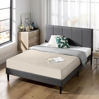 Lit plateforme tapissier Zinus