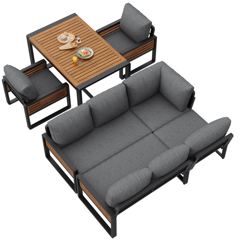 Garden Conversation Set For 8 People Gray