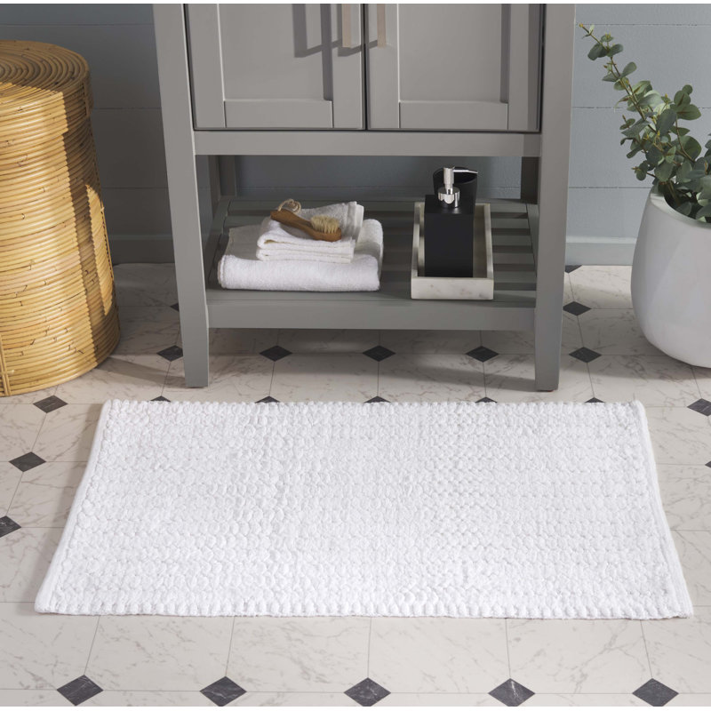 Tapis de bain en coton tissé à la main Oliva