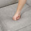 Causeuse Olegas en microfibre moderne et contemporaine de 56,5 po avec accoudoirs évasés modernes, pieds en métal noir-1061012610