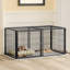 Valorie polyvalente pour chiens de taille moyenne avec parc et plateau, idéale pour une utilisation à l'intérieur