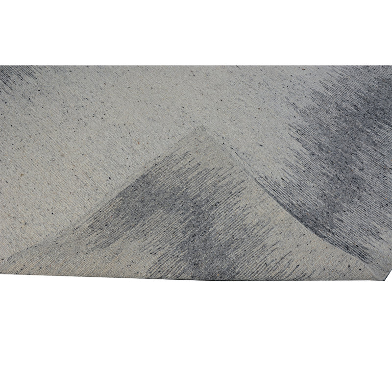 Hand Woven Wool Area Rug, Rectangle 8' x 10'