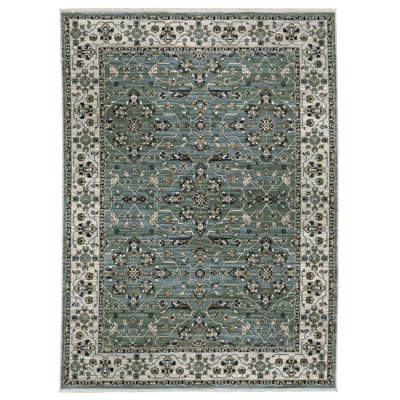 Tapis bleu / vert Eldyn