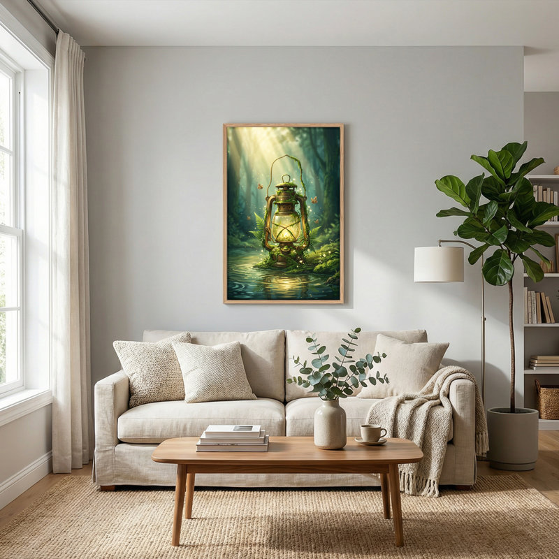 Forêt enchantée, reproduction d'art sur toile, ensemble de 1, H 36 po x l 24 po, Naturel