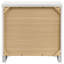 Table de chevet blanche 2 tiroirs ultrabrillante