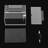 Clear Acrylic Box 6.22'' W Suggestion Box W/ Lock