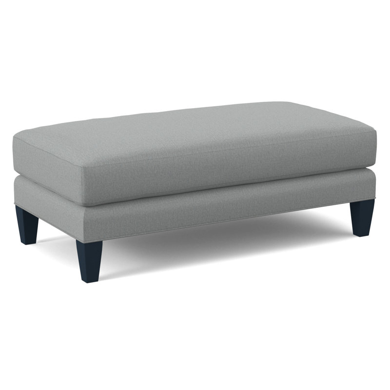 Repose-pieds de cocktail rembourré 48 po Celeste, Brown Geometric, 0456-33, Finition marine