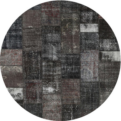 Tapis contemporain gris anthracite / gris