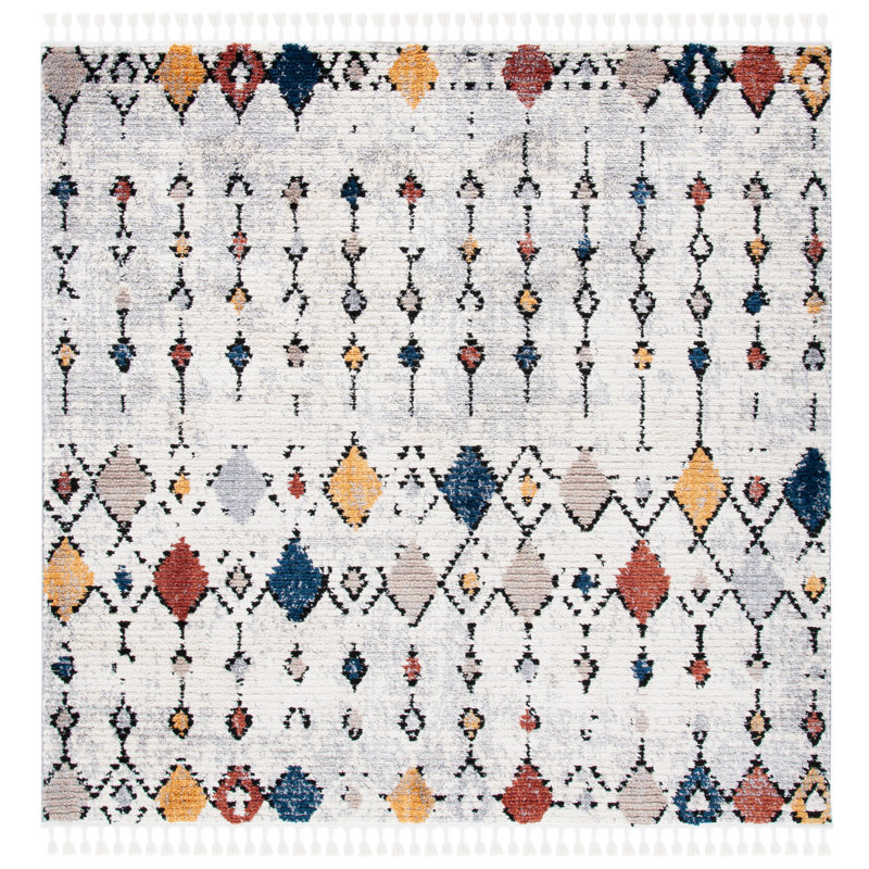 Morocco Performance Southwestern Rug, Square 6'7"