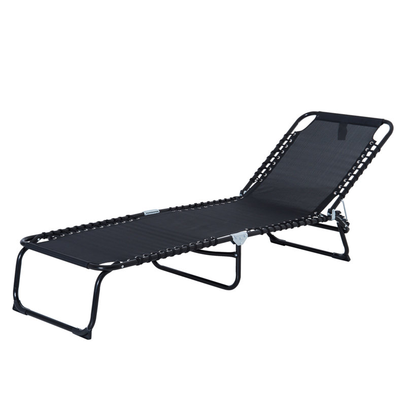 Aymelia 197cm Long Reclining Single Chaise, Black