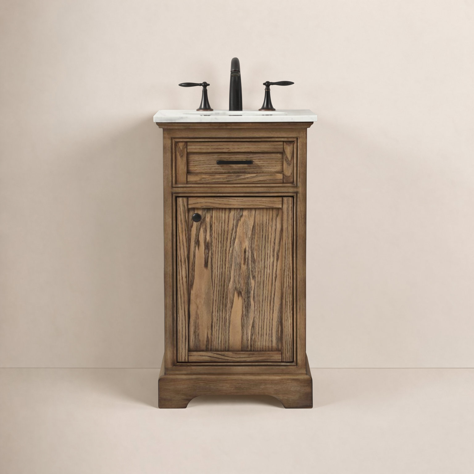 Hermes 19'' Single Bathroom Vanity, Drift Wood