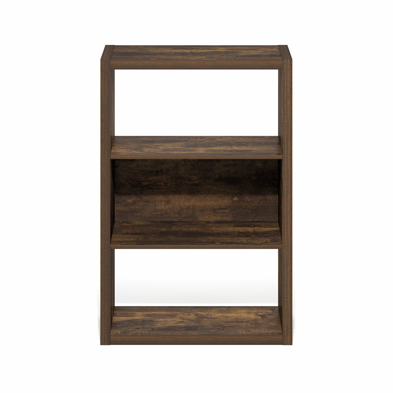Viola Open Shelf Bookcase, Bookshelf,, (3 Shelves) 35.91"H x 23.2"W x 11.3"D, Amber Pine
