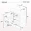 18" Bathroom Vanity With Sink, Vanity Cabinet With Door Shelf And Adjustable Shelf, Grey-702418296