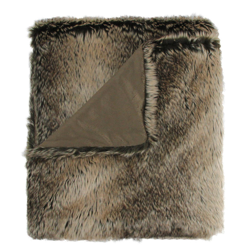 Chocolate Brown Contemporary Solid Plush Throw Blanket 50" x 60"