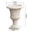 Urne blanche antique de 26 po - pour tous les types de décors intérieurs et extérieurs-1020288379