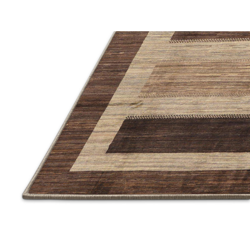Tapis abstrait à motif abstrait moderne, Rectangle 7 pi x 10 pi