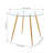 Gumble Glass Top Four Leg Dining Set-1861874757-1856050677