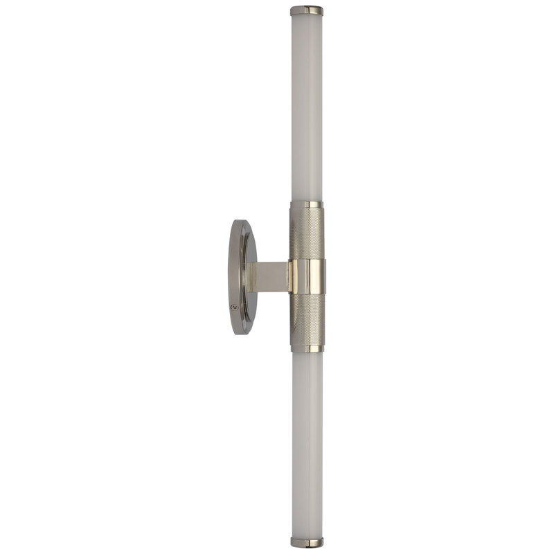 Ralph Lauren Barrett 21" Up and Down Bath Light with White Glass, Polished Nickel