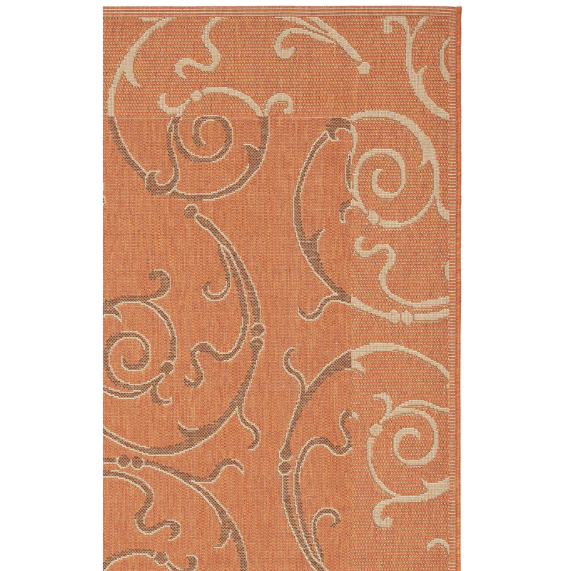 Tapis d'intérieur / extérieur à fleurs Herefordshire Performance, Rectangle 8 pi x 11 pi 2 po