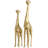 CosmoLiving by Cosmopolitan Gold Polystone Giraffe Sculpture Set of 2 12", 15"H-18443643
