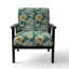 Motif botanique impressionniste de verdure - Fauteuil rembourré Cottage