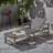 Wood + Wicker Chaise Lounge-836561528