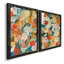 «Country Flowers I», ensemble de 2 peintures sur toile encadrées-2070565690-2070565693