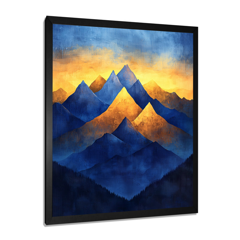 Glendalee - Paysages, art mural, H 40 po x l 30 po, Picture Frame Print, Noir, noir, noir, noir