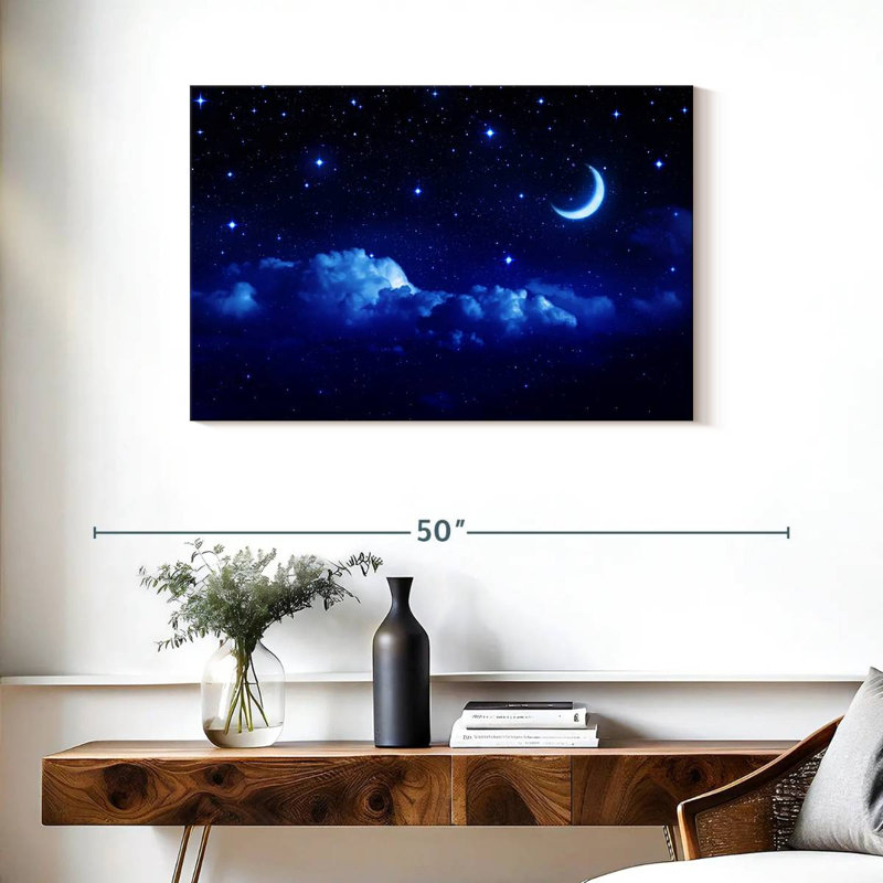 Aesthetic Night Sky, 24" H x 36" W
