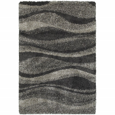 Tapis gris anthracite / gris Angiens