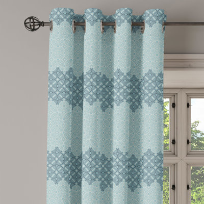 Sateen Blackout Curtains / Drapes Single Panel